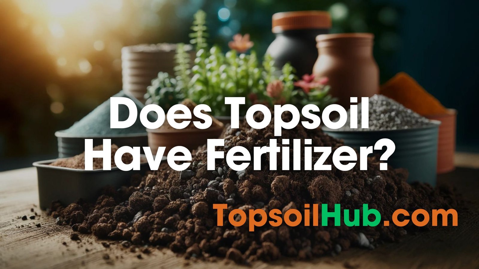 Does Topsoil Have Fertilizer