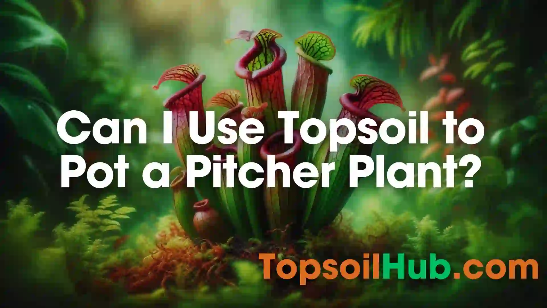 Can I Use Topsoil to Pot a Pitcher Plant