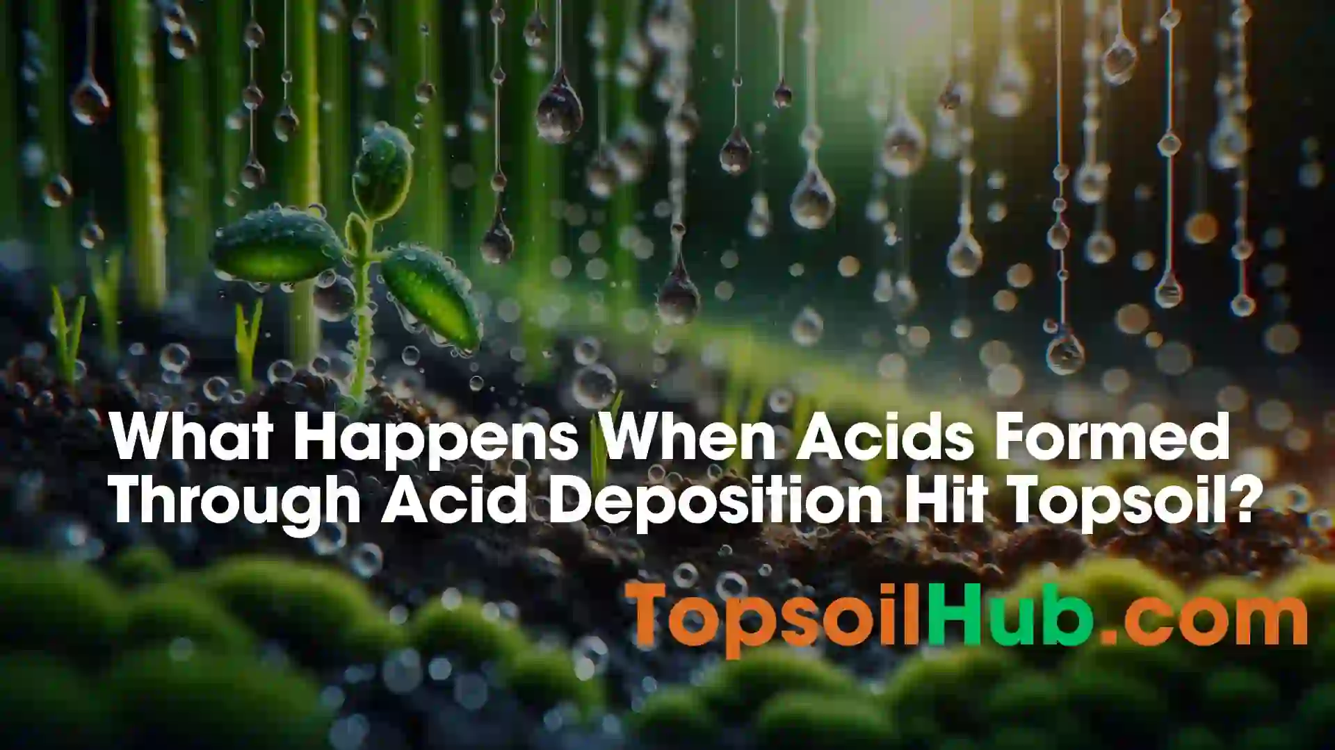 What Happens When Acids Formed Through Acid Deposition Hit Topsoil